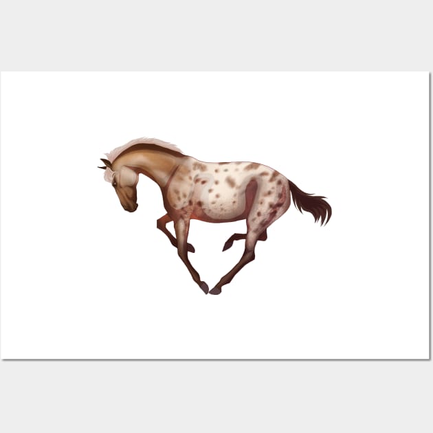 Brown Leopard Appaloosa Horse Rdr2 Wall Art by kelseydjpaint